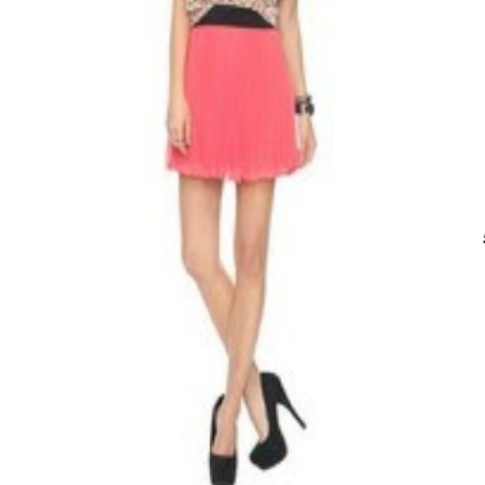 Pleated Chiffon Skirt